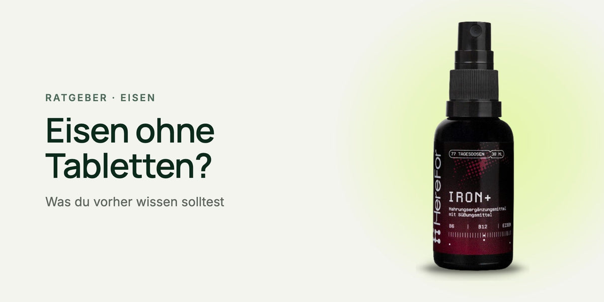 Ratgeber: Eisen ohne Tabletten? IRON+ Mundspray von HereFor