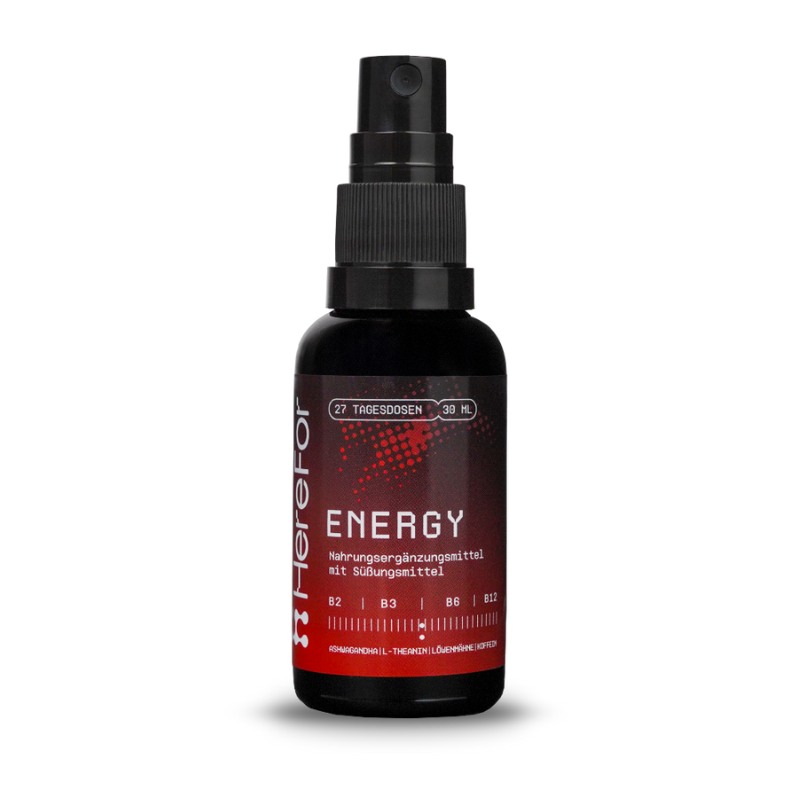 ENERGY Koffein Mundspray von HereFor, 30-ml-Glasflasche